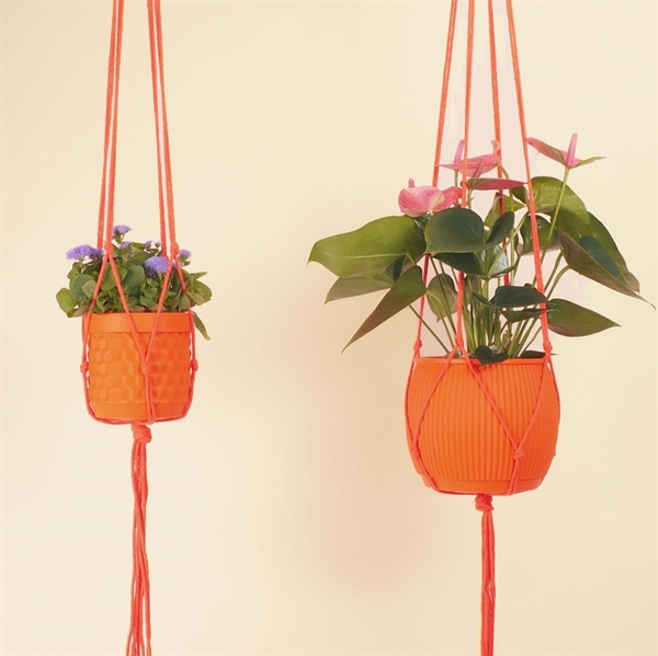 Plant hanger 120 cm. Orange